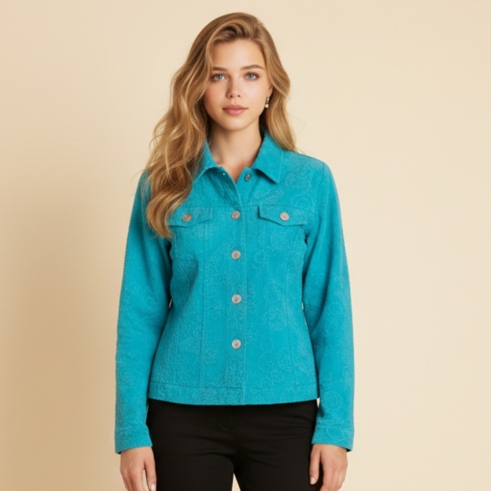 Analog Women's Vibrant Blue Jean Jacket